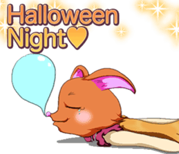 Lovely Halloween Cute dog Animal English sticker #13442933