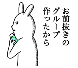 The rabbit for text ignored. sticker #13443359