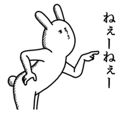 The rabbit for text ignored. sticker #13443374