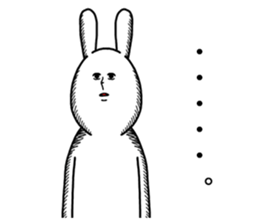 The rabbit for text ignored. sticker #13443385