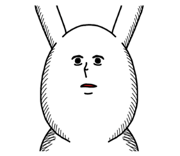 The rabbit for text ignored. sticker #13443386