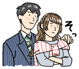 stickers for married couples! (For him) sticker #13443608