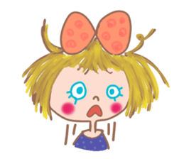 Cute Ribbon-chan is here!(in japanese) sticker #13443764