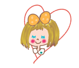 Cute Ribbon-chan is here!(in japanese) sticker #13443778