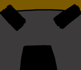 Okaki Man of everyday stamp sticker #13444171