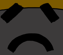 Okaki Man of everyday stamp sticker #13444172