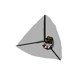 Okaki Man of everyday stamp sticker #13444178