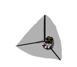 Okaki Man of everyday stamp sticker #13444178