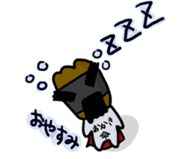 Okaki Man of everyday stamp sticker #13444180