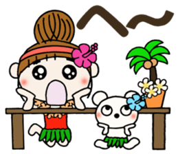 Day 4 of the Hawaiian Girl ocyame sticker #13444588