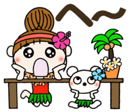 Day 4 of the Hawaiian Girl ocyame sticker #13444588