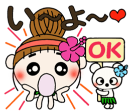 Day 4 of the Hawaiian Girl ocyame sticker #13444599