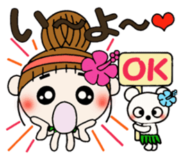 Day 4 of the Hawaiian Girl ocyame sticker #13444599