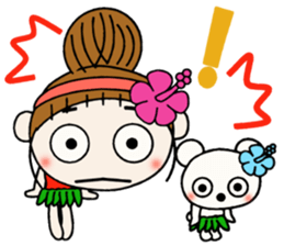 Day 4 of the Hawaiian Girl ocyame sticker #13444602