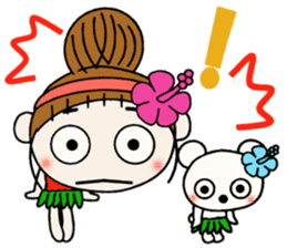 Day 4 of the Hawaiian Girl ocyame sticker #13444602