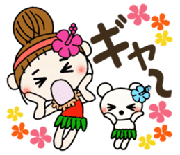 Day 4 of the Hawaiian Girl ocyame sticker #13444604