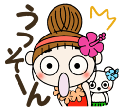 Day 4 of the Hawaiian Girl ocyame sticker #13444612