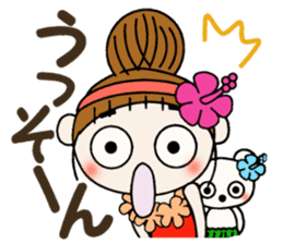 Day 4 of the Hawaiian Girl ocyame sticker #13444612