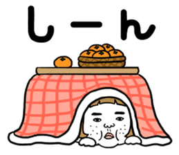 Ugly but charming woman winter version. sticker #13445567