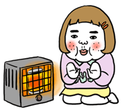 Ugly but charming woman winter version. sticker #13445568