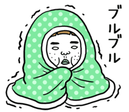 Ugly but charming woman winter version. sticker #13445572