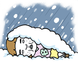 Ugly but charming woman winter version. sticker #13445575
