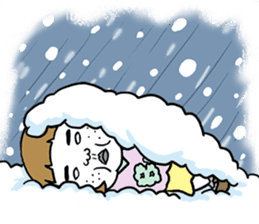 Ugly but charming woman winter version. sticker #13445575