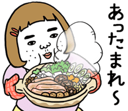 Ugly but charming woman winter version. sticker #13445576