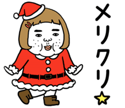 Ugly but charming woman winter version. sticker #13445578