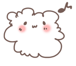 fluffy cotton sticker #13446486
