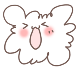 fluffy cotton sticker #13446488