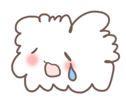 fluffy cotton sticker #13446489