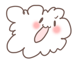 fluffy cotton sticker #13446490