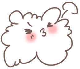fluffy cotton sticker #13446492