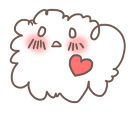 fluffy cotton sticker #13446493