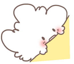 fluffy cotton sticker #13446495