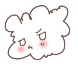 fluffy cotton sticker #13446497