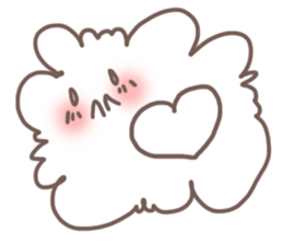 fluffy cotton sticker #13446498