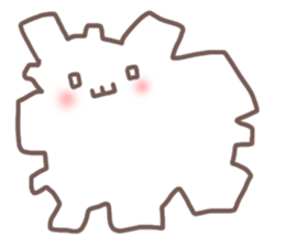 fluffy cotton sticker #13446500