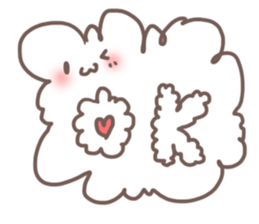 fluffy cotton sticker #13446501