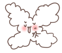 fluffy cotton sticker #13446502