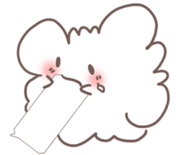 fluffy cotton sticker #13446503