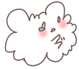 fluffy cotton sticker #13446504
