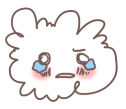 fluffy cotton sticker #13446510