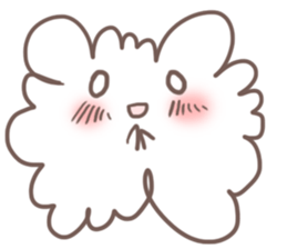 fluffy cotton sticker #13446511