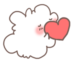 fluffy cotton sticker #13446512