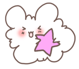 fluffy cotton sticker #13446514