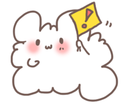 fluffy cotton sticker #13446515