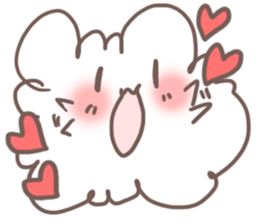 fluffy cotton sticker #13446519