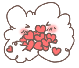 fluffy cotton sticker #13446520